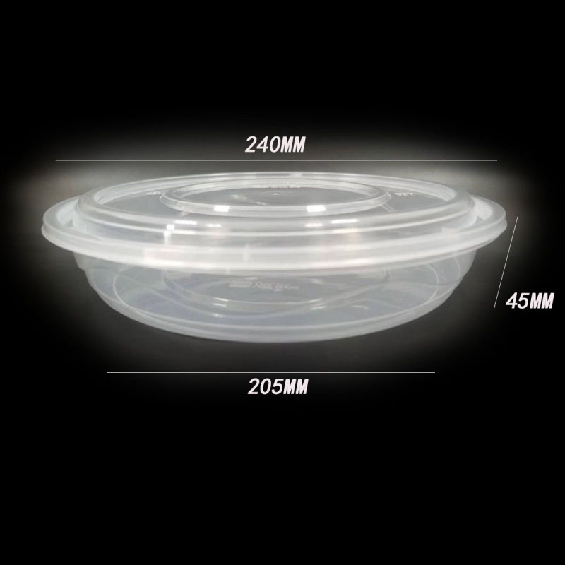 Caja de comida con cierre antirrobo estilo lavabo de PP